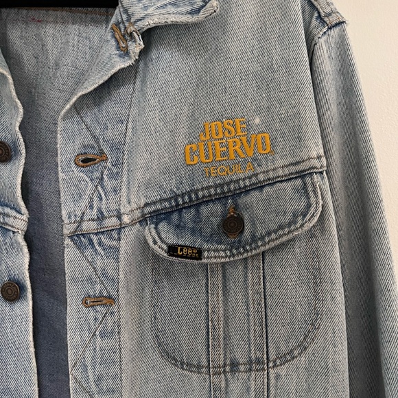 Vintage Denim Jacket Lee Jose Cuervo - Picture 2 of 6
